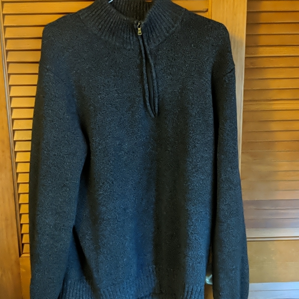 Calvin Klein Blue Half Zip Sweater Size Large